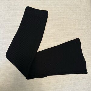 Aerie Black Waffle Knit Pants